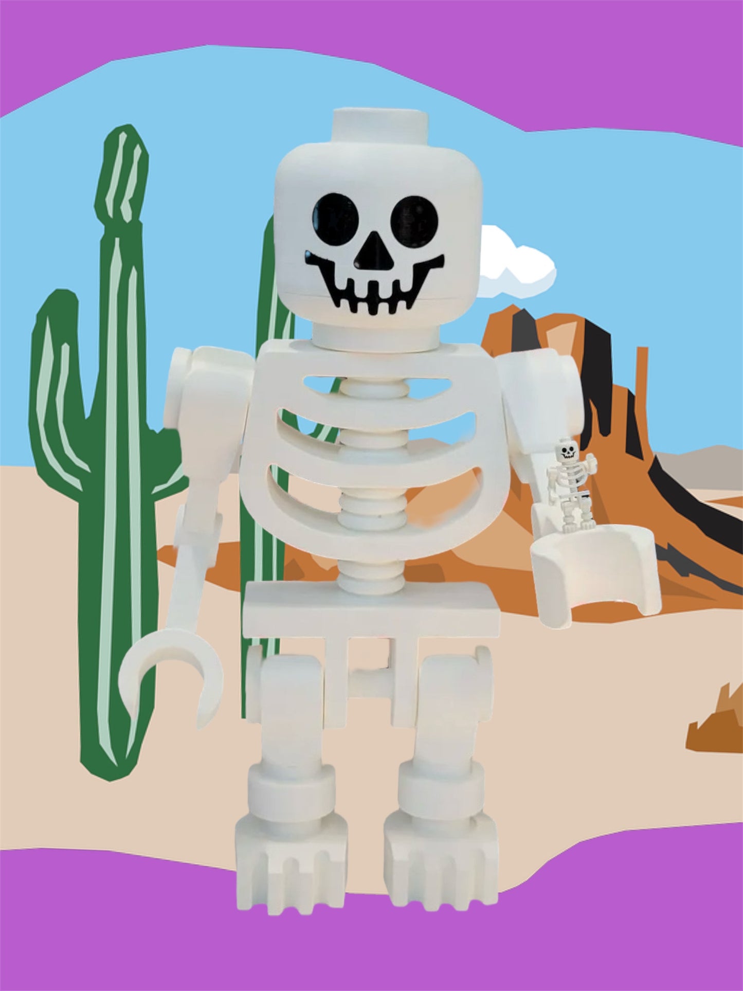 Giant Lego Skeleton Man